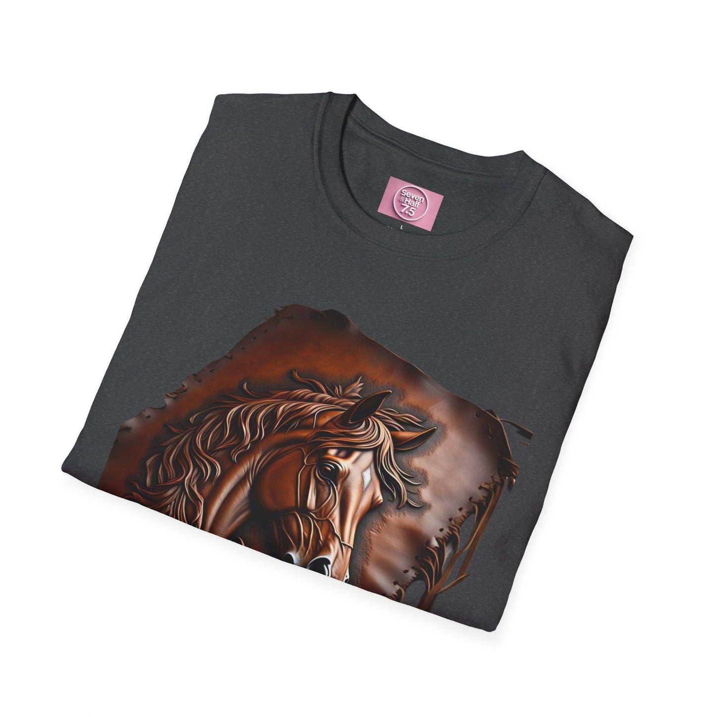 Rustic Horse Artwork Unisex Softstyle T-Shirt