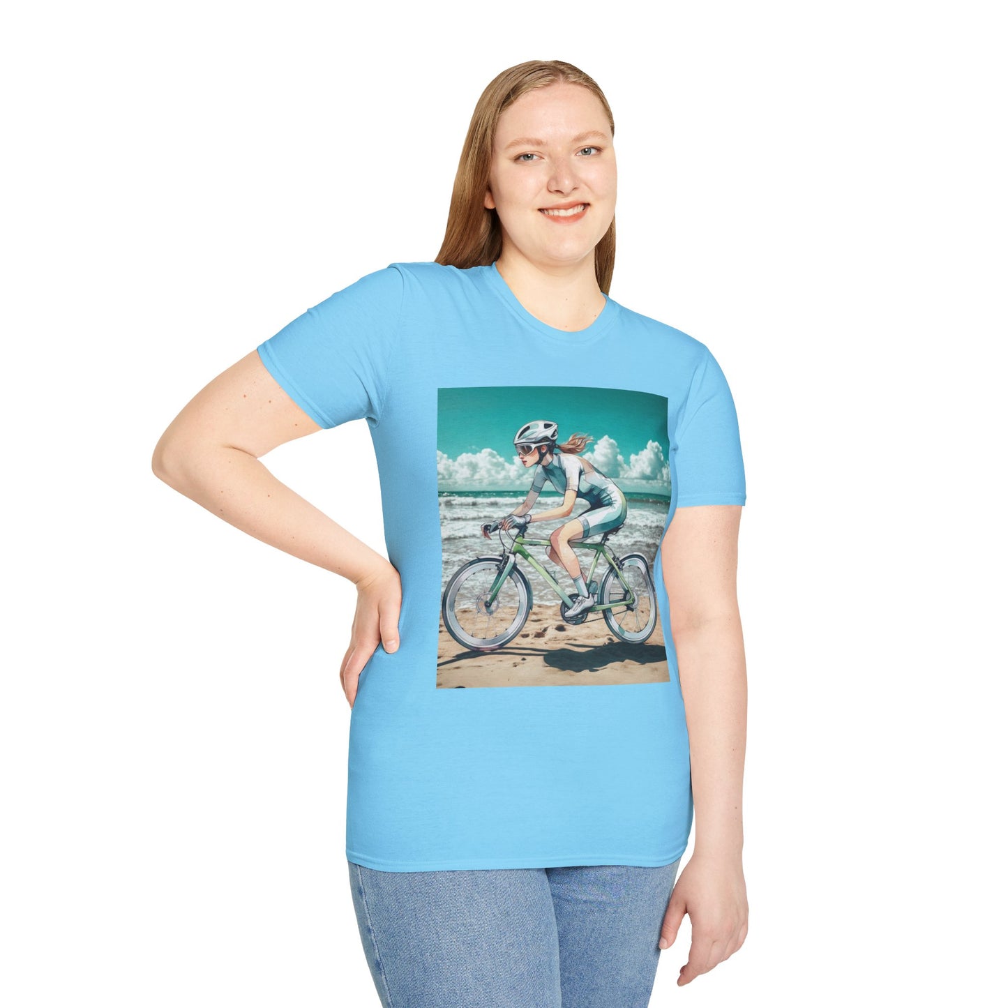 Beach Bike Ride Unisex Softstyle T-Shirt