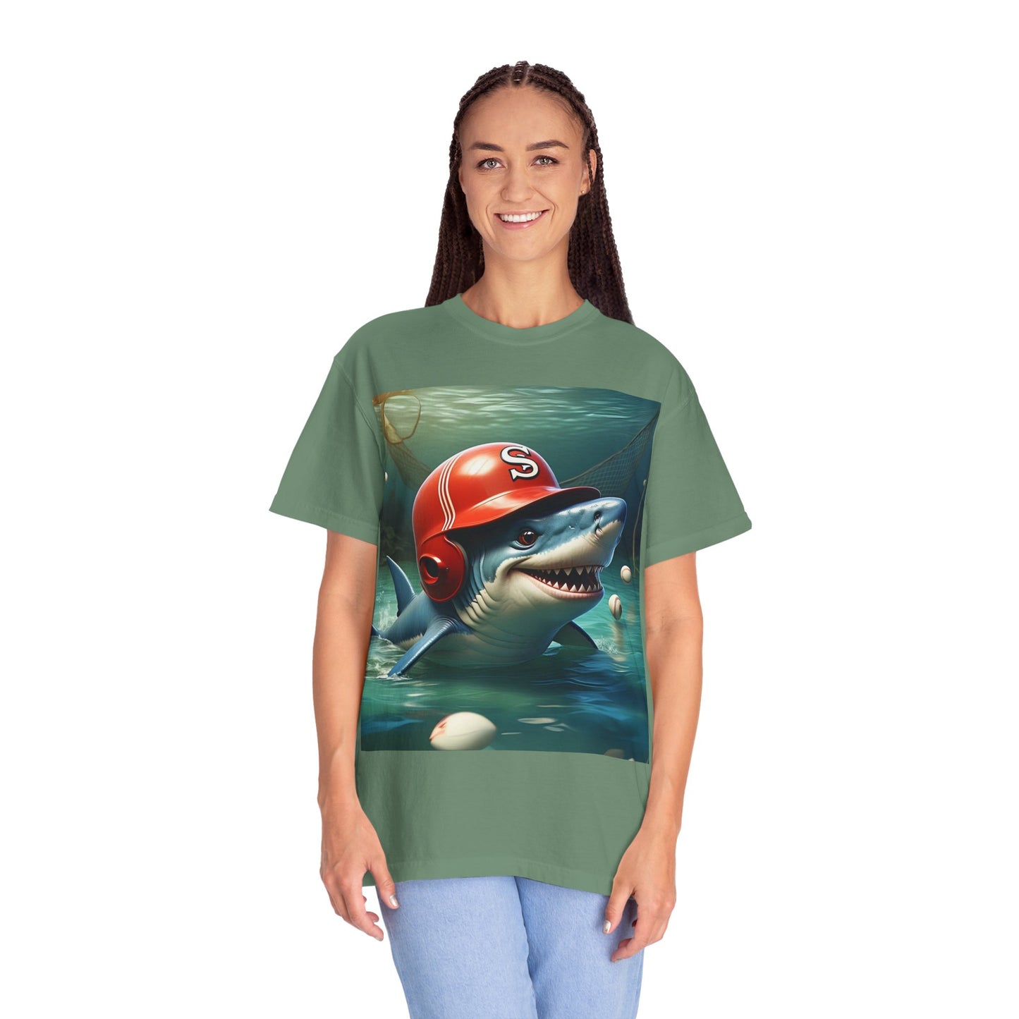 Funny Shark Baseball Unisex T-Shirt