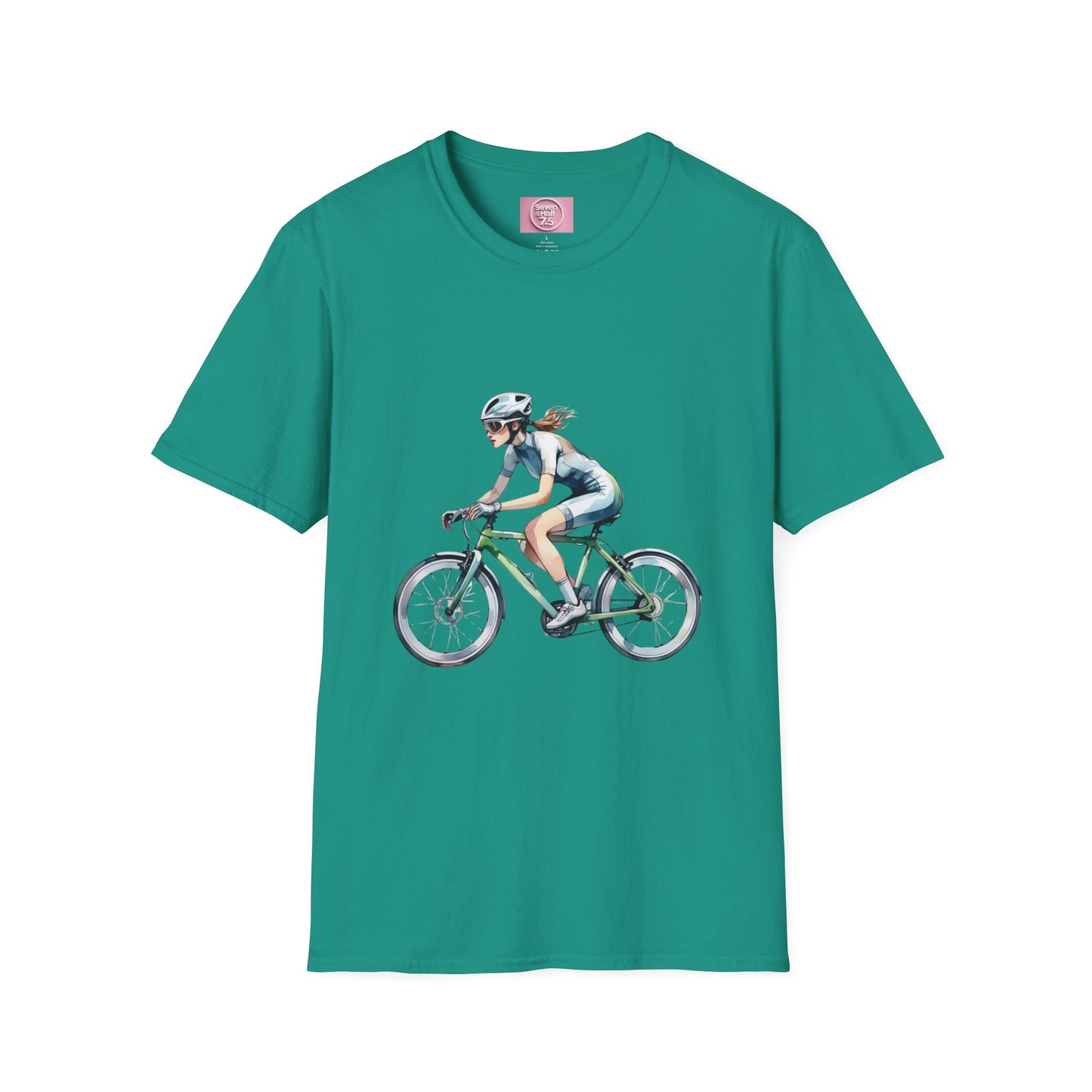 Cycling Enthusiast Softstyle T-Shirt – Sporty Graphic Tee for Bikers