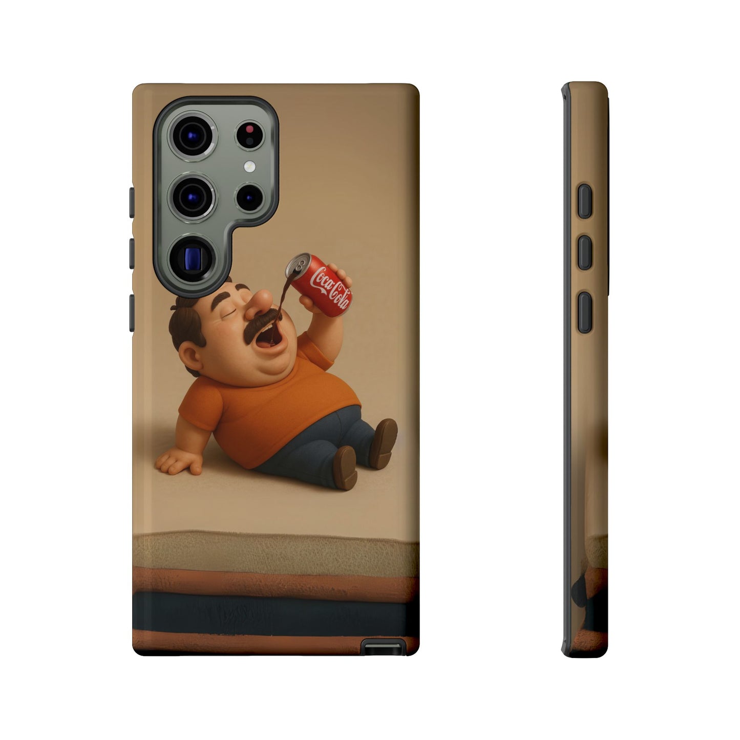 Funny Cartoon Phone Case - 'Coca-Cola Chill' Design