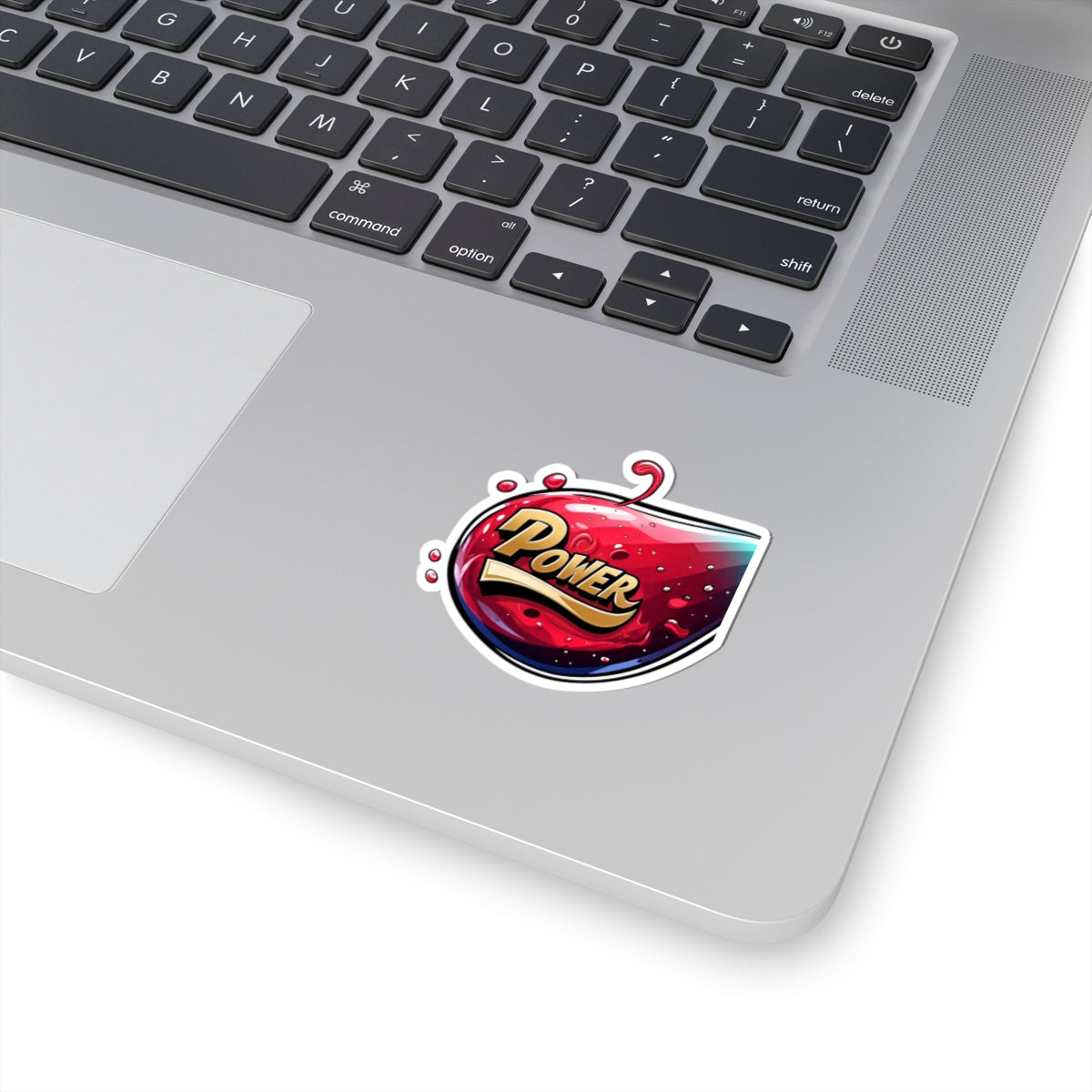 Vibrant 'Power' Kiss-Cut Stickers - Dynamic Art for Enthusiasts