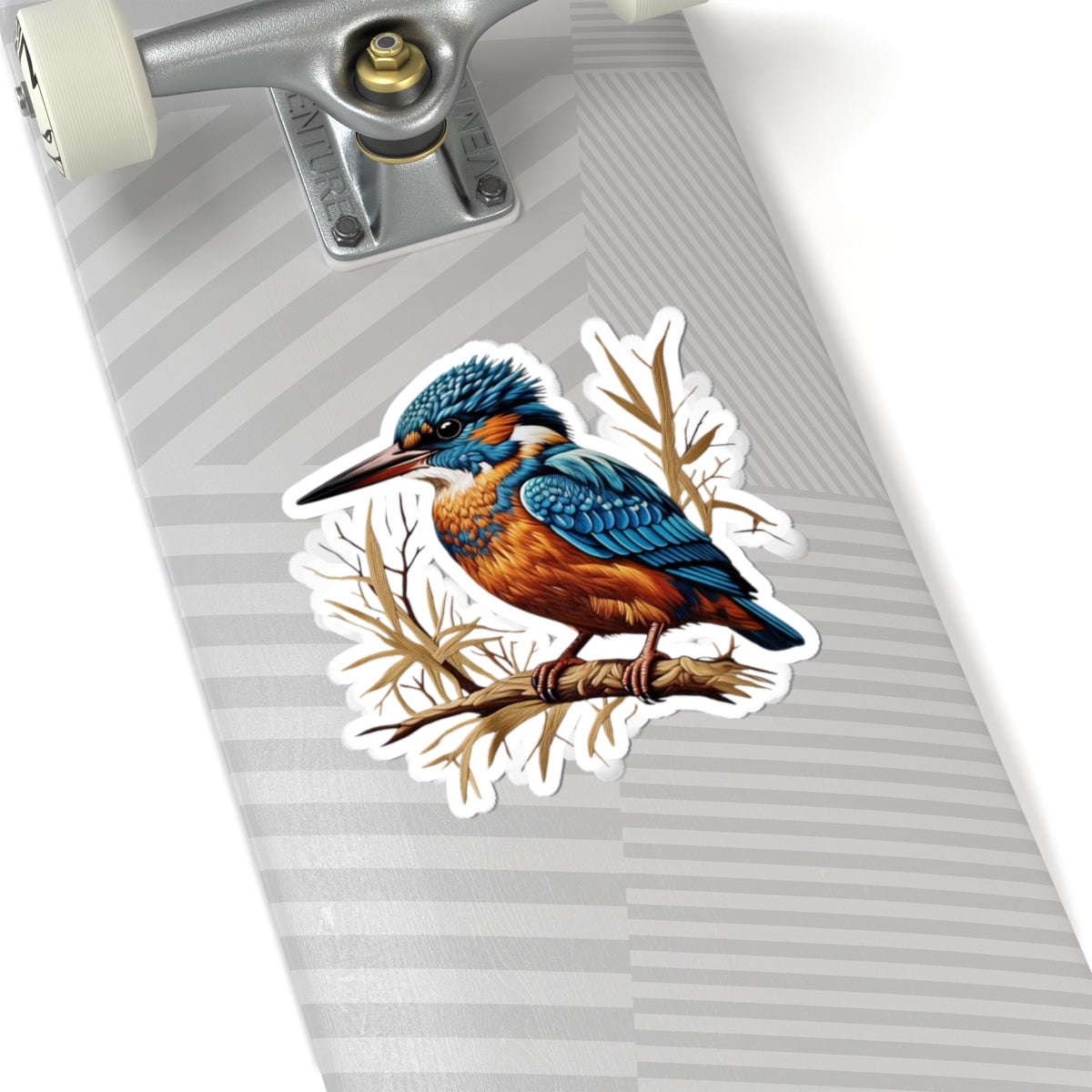 Vibrant Kingfisher Kiss-Cut Stickers - Perfect for Nature Lovers & Crafting