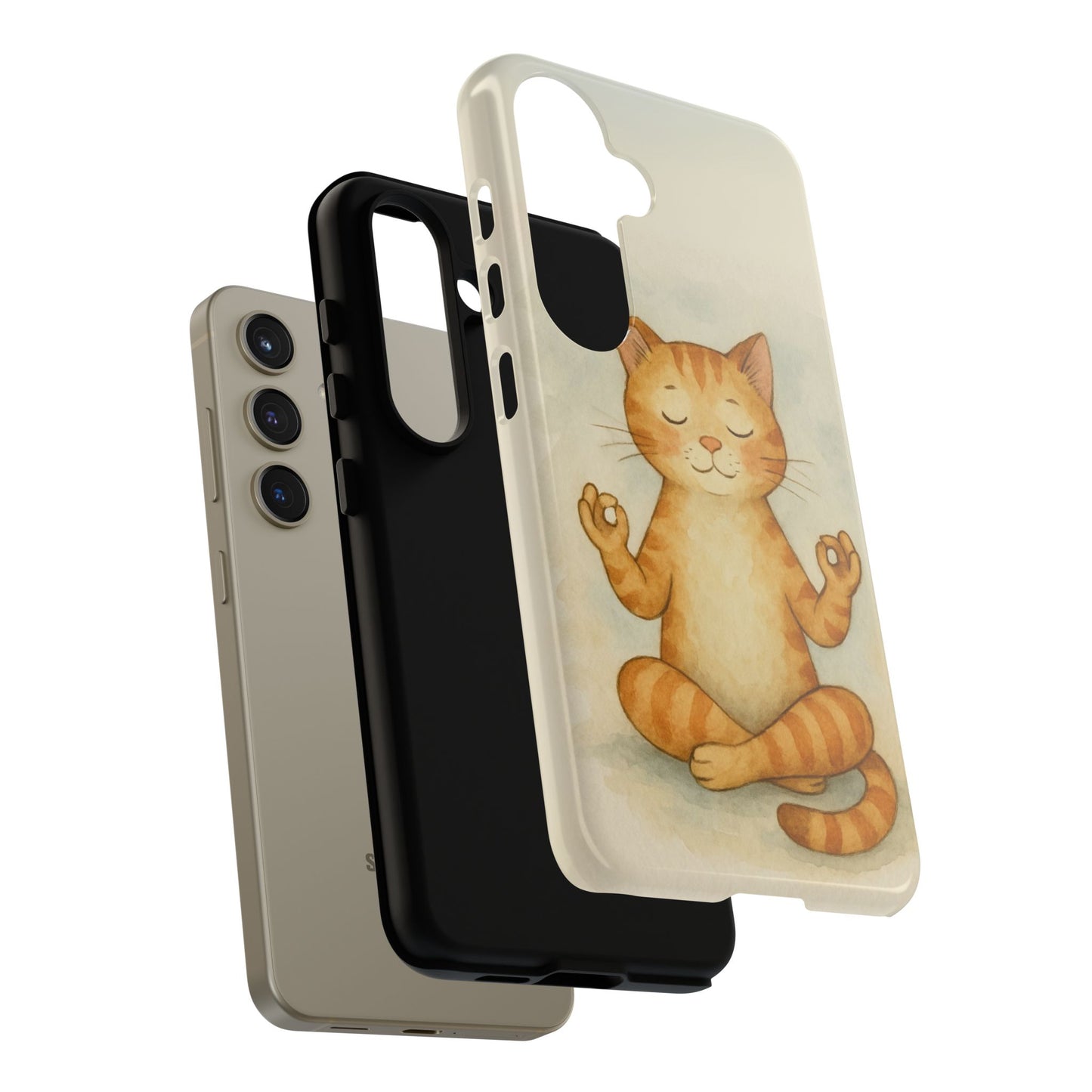 Zen Cat Phone Case - Tough & Stylish - Perfect for Cat Lovers