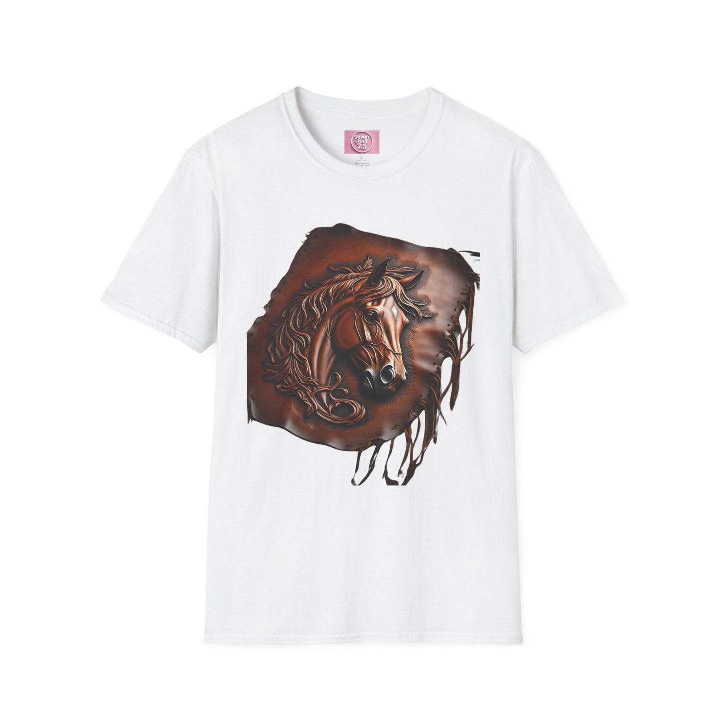 Rustic Horse Artwork Unisex Softstyle T-Shirt