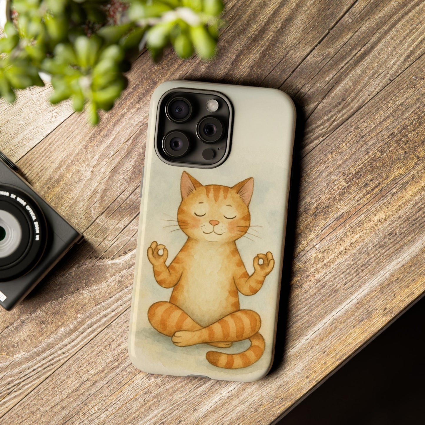 Zen Cat Phone Case - Tough & Stylish - Perfect for Cat Lovers