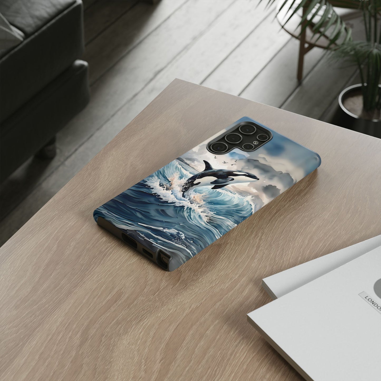 Whale Splash Phone Case - Tough & Stylish Ocean Design