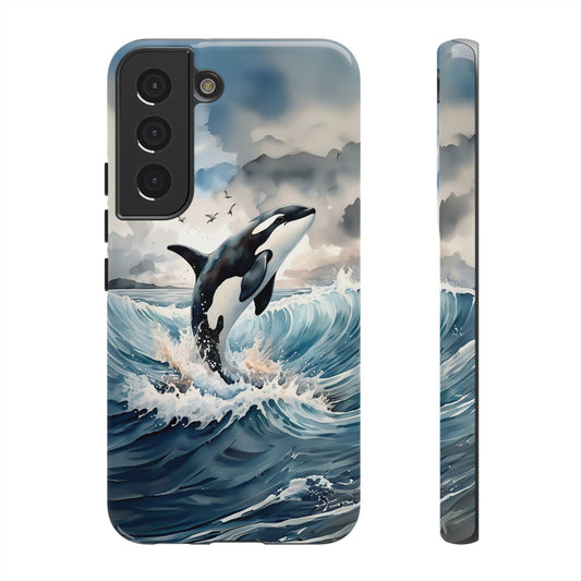 Whale Splash Phone Case - Tough & Stylish Ocean Design