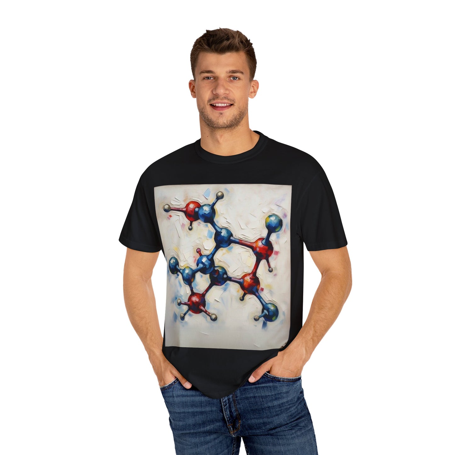Unisex Artistic Molecule T-Shirt | Science-Inspired Design