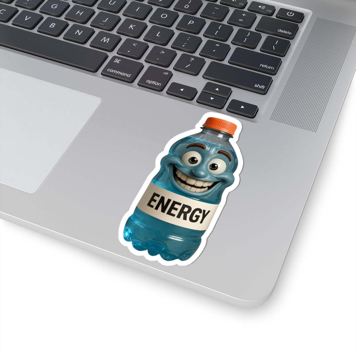 Fun Energy Drink Kiss-Cut Sticker - Playful Design for Laptops & Water Bottles