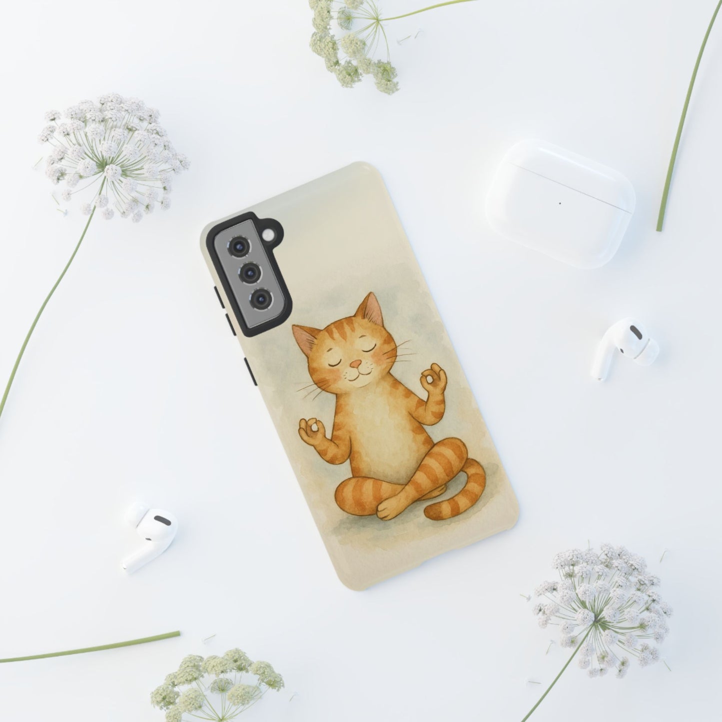 Zen Cat Phone Case - Tough & Stylish - Perfect for Cat Lovers