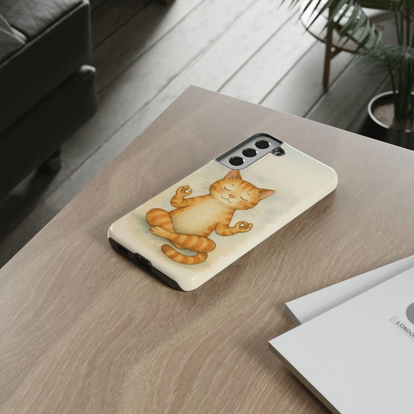 Zen Cat Phone Case - Tough & Stylish - Perfect for Cat Lovers
