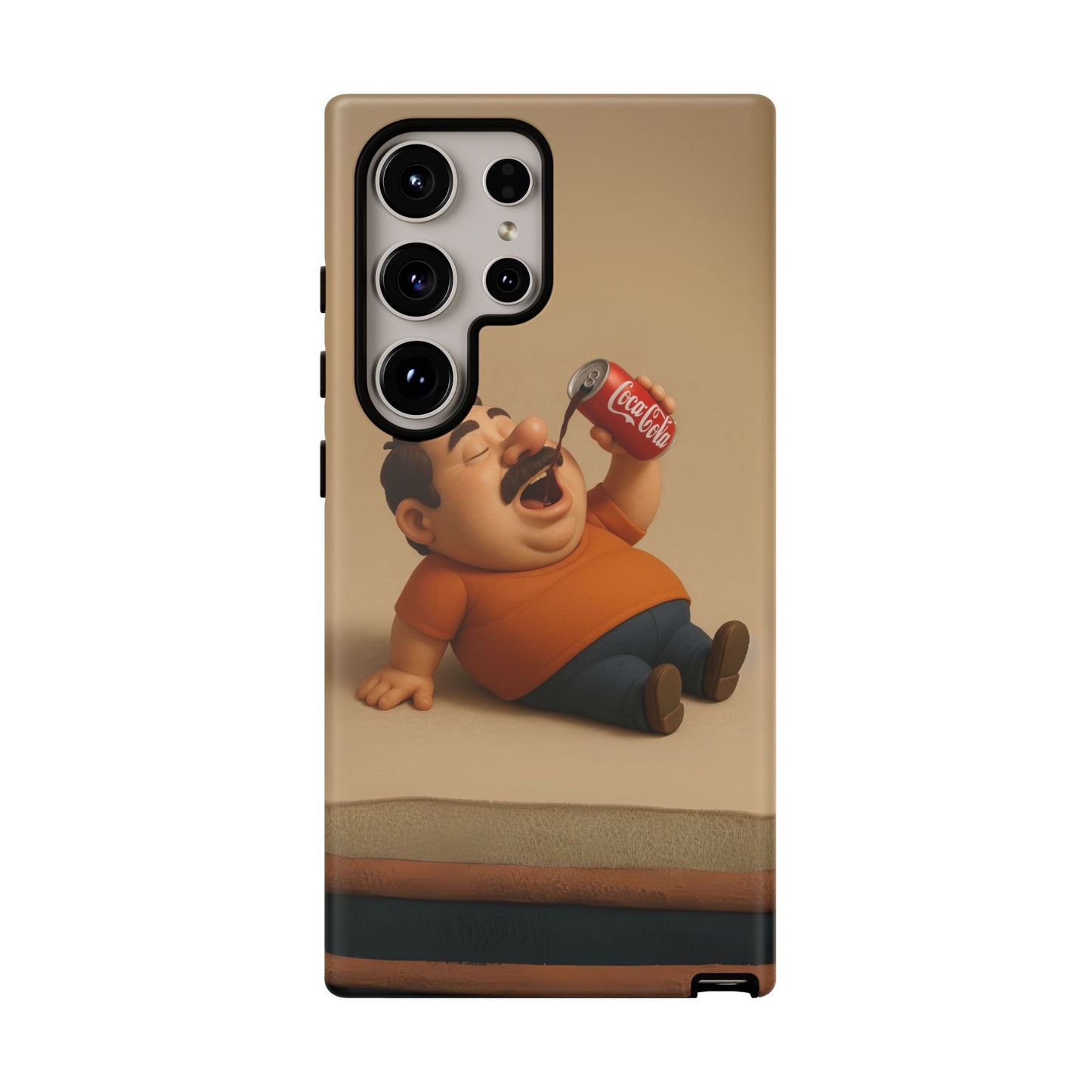 Funny Cartoon Phone Case - 'Coca-Cola Chill' Design