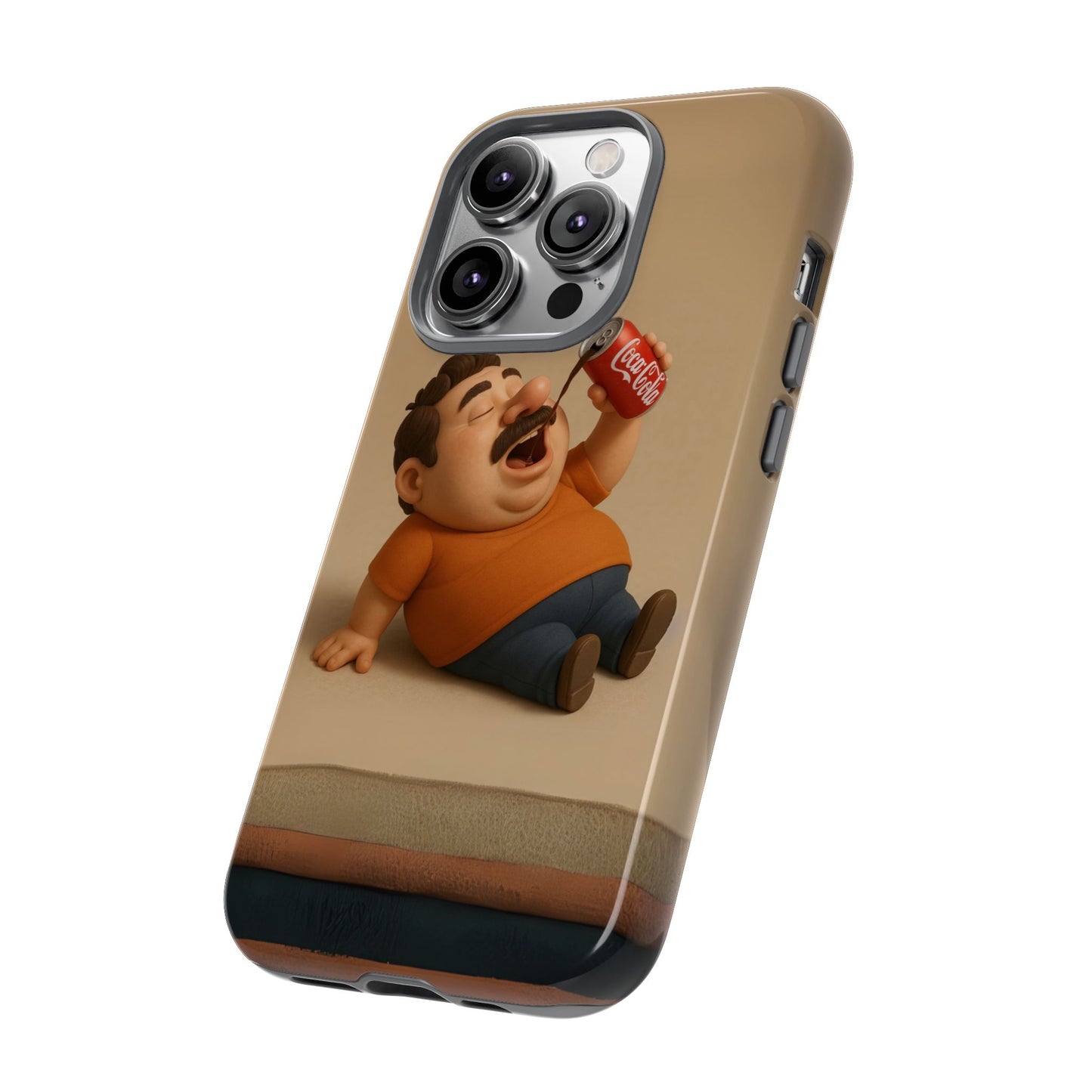 Funny Cartoon Phone Case - 'Coca-Cola Chill' Design