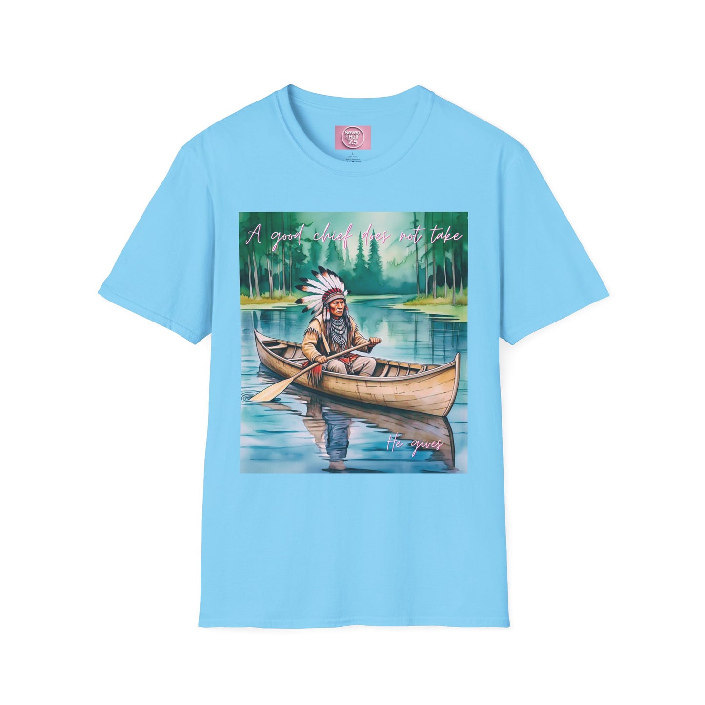Adventure-Inspired Unisex Softstyle T-Shirt - Canoe Design