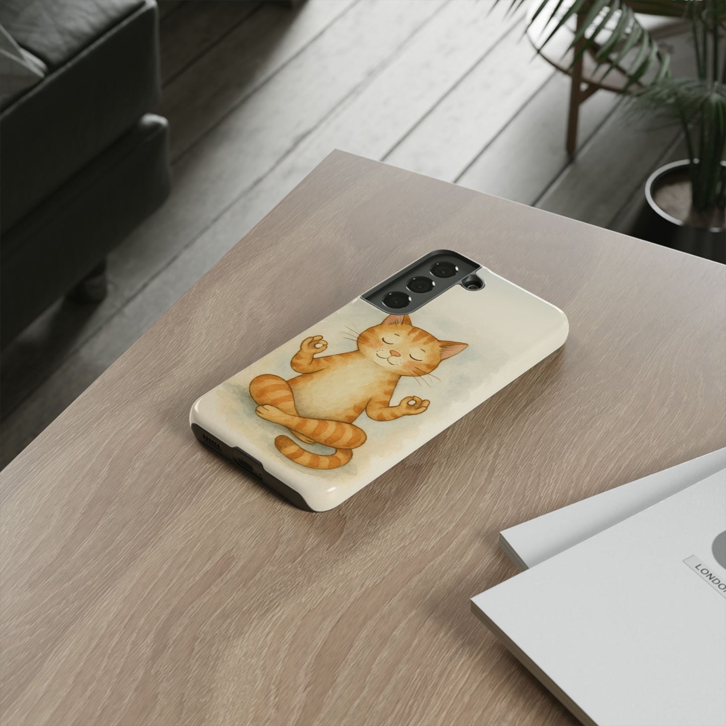 Zen Cat Phone Case - Tough & Stylish - Perfect for Cat Lovers