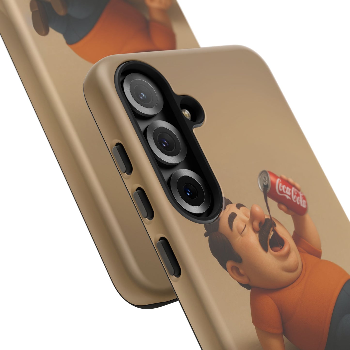 Funny Cartoon Phone Case - 'Coca-Cola Chill' Design