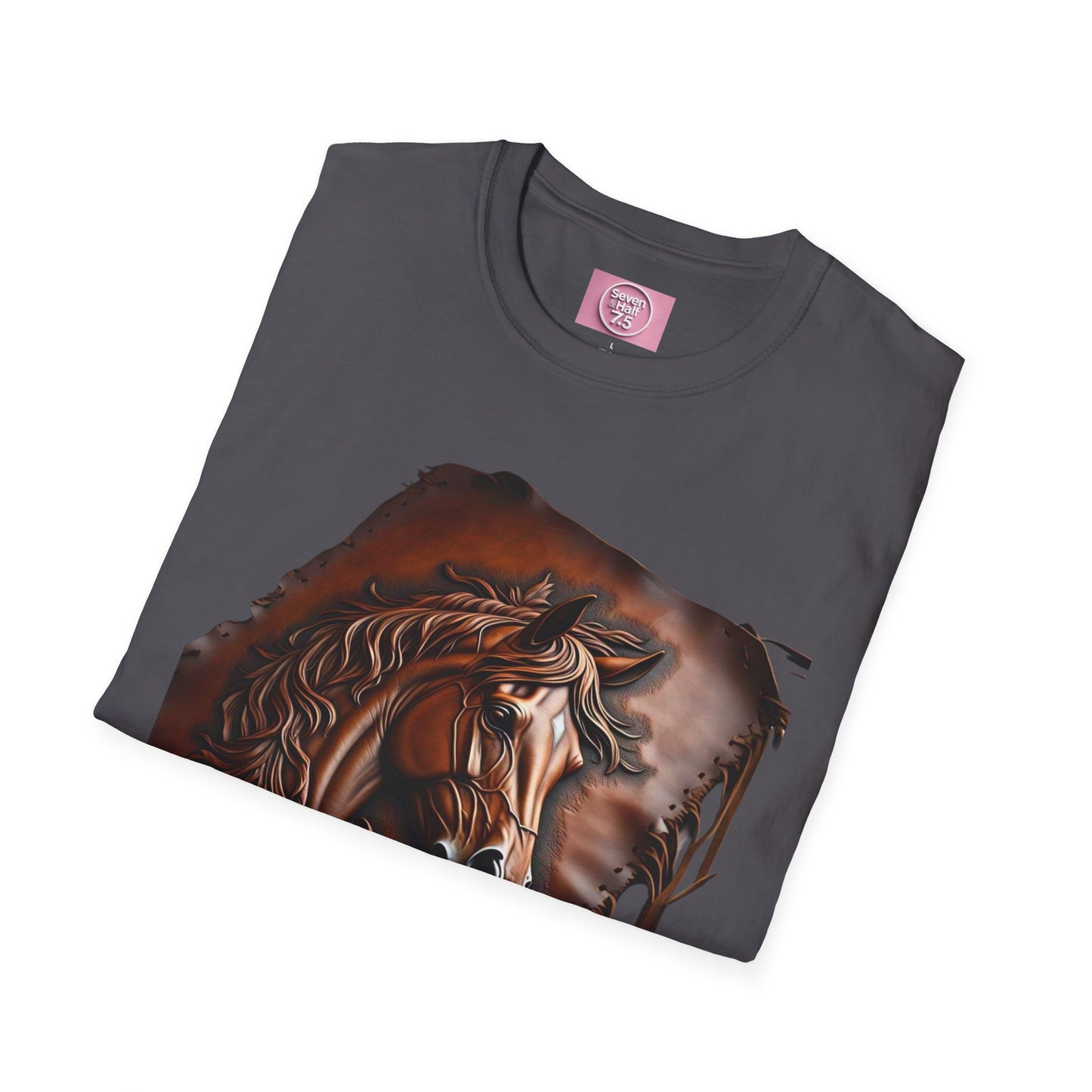 Rustic Horse Artwork Unisex Softstyle T-Shirt
