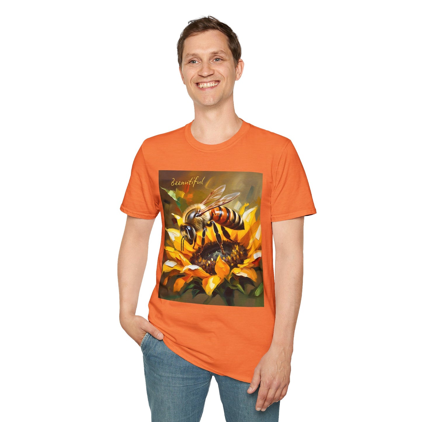 Bee-autiful Unisex Softstyle T-Shirt | Nature Lover's Gift | Perfect for Spring & Summer