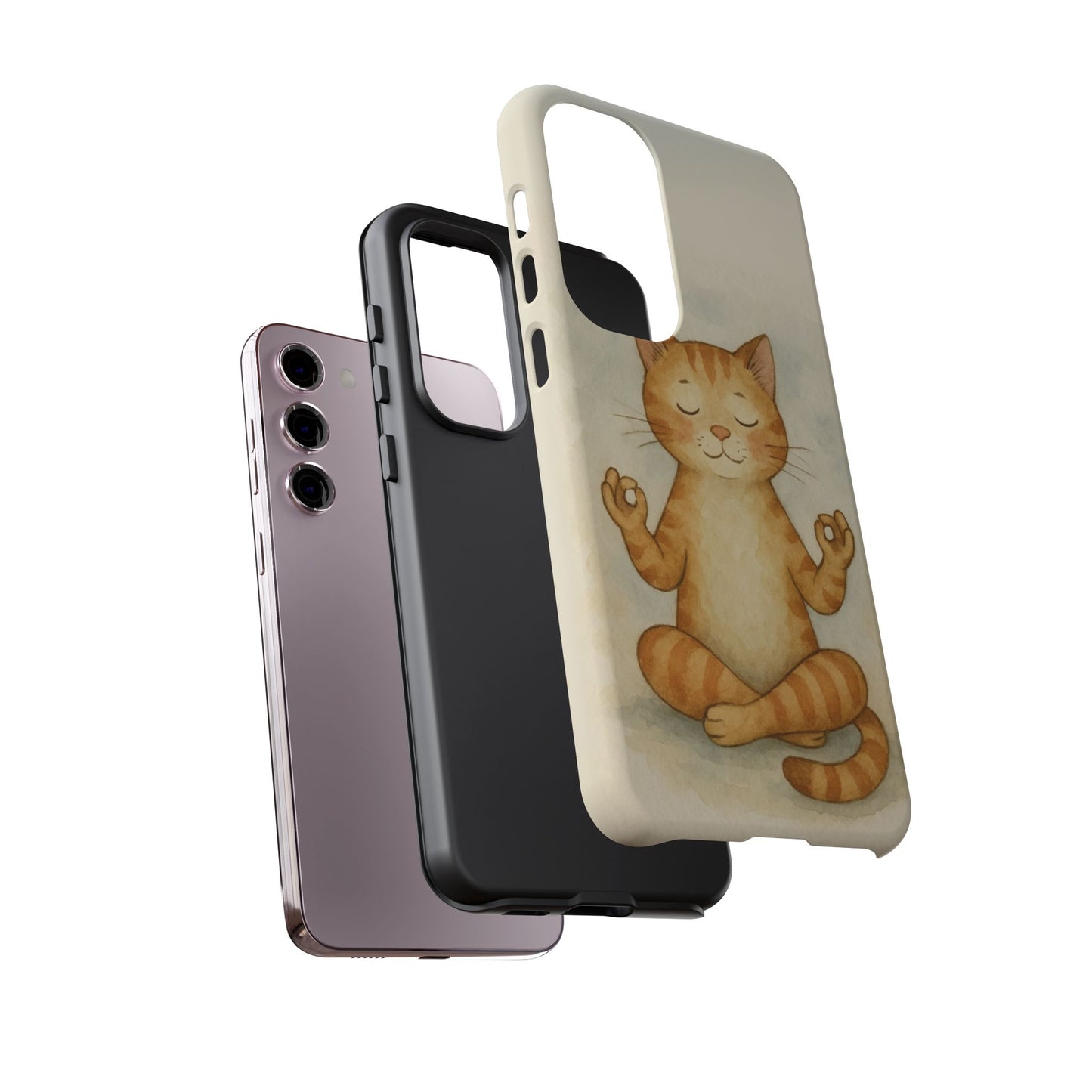 Zen Cat Phone Case - Tough & Stylish - Perfect for Cat Lovers