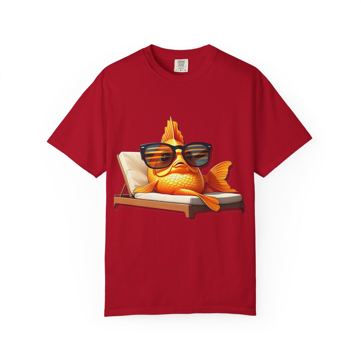 Chillin' Goldfish Unisex Garment-Dyed T-shirt