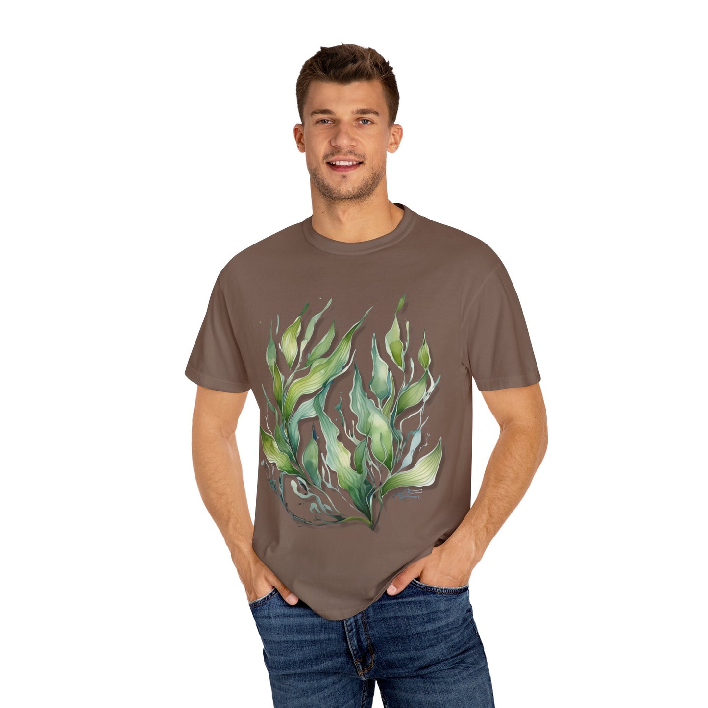 Eco-Friendly Seaweed Design T-Shirt for Nature Lovers
