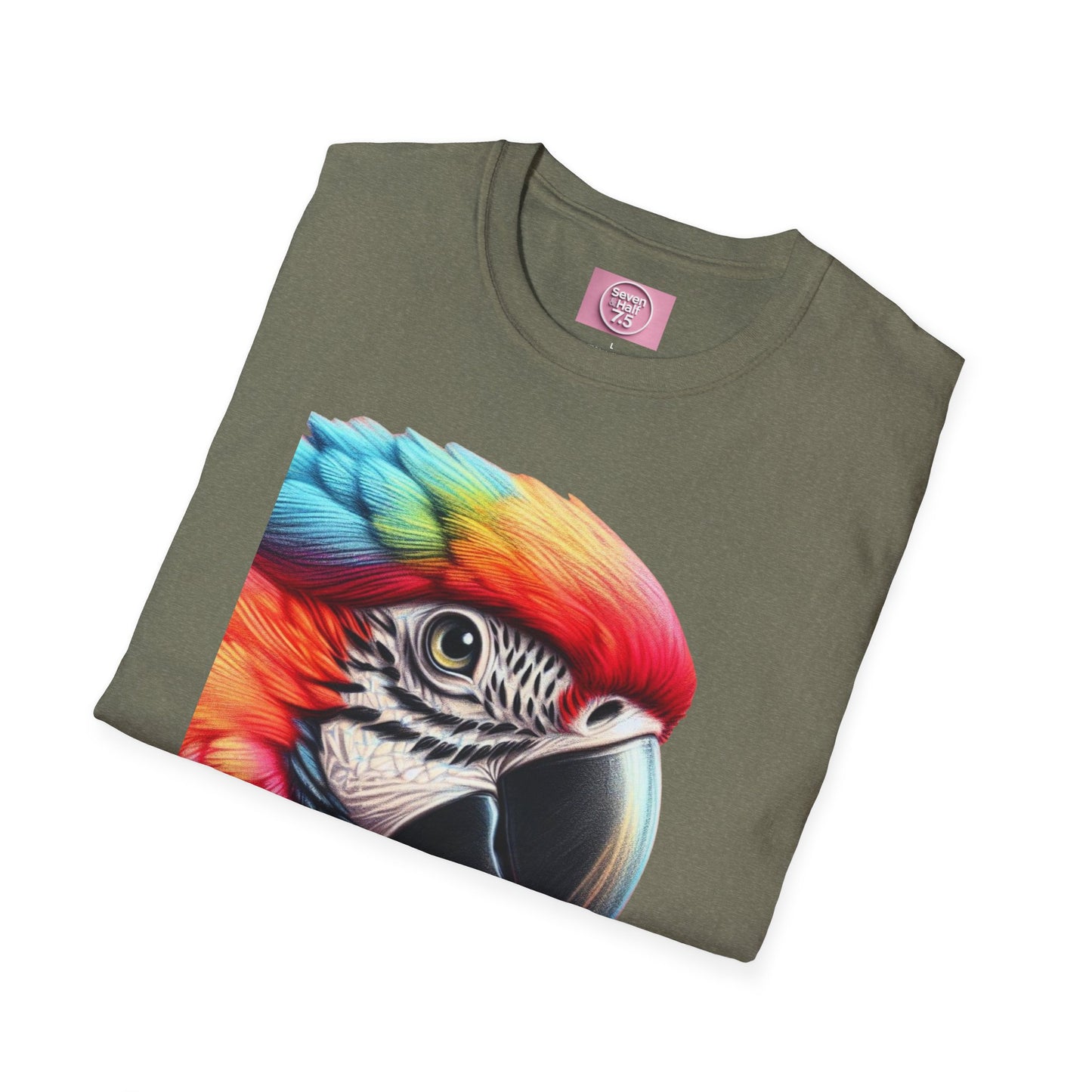 Vibrant Parrot Teamwork T-Shirt for Nature Lovers
