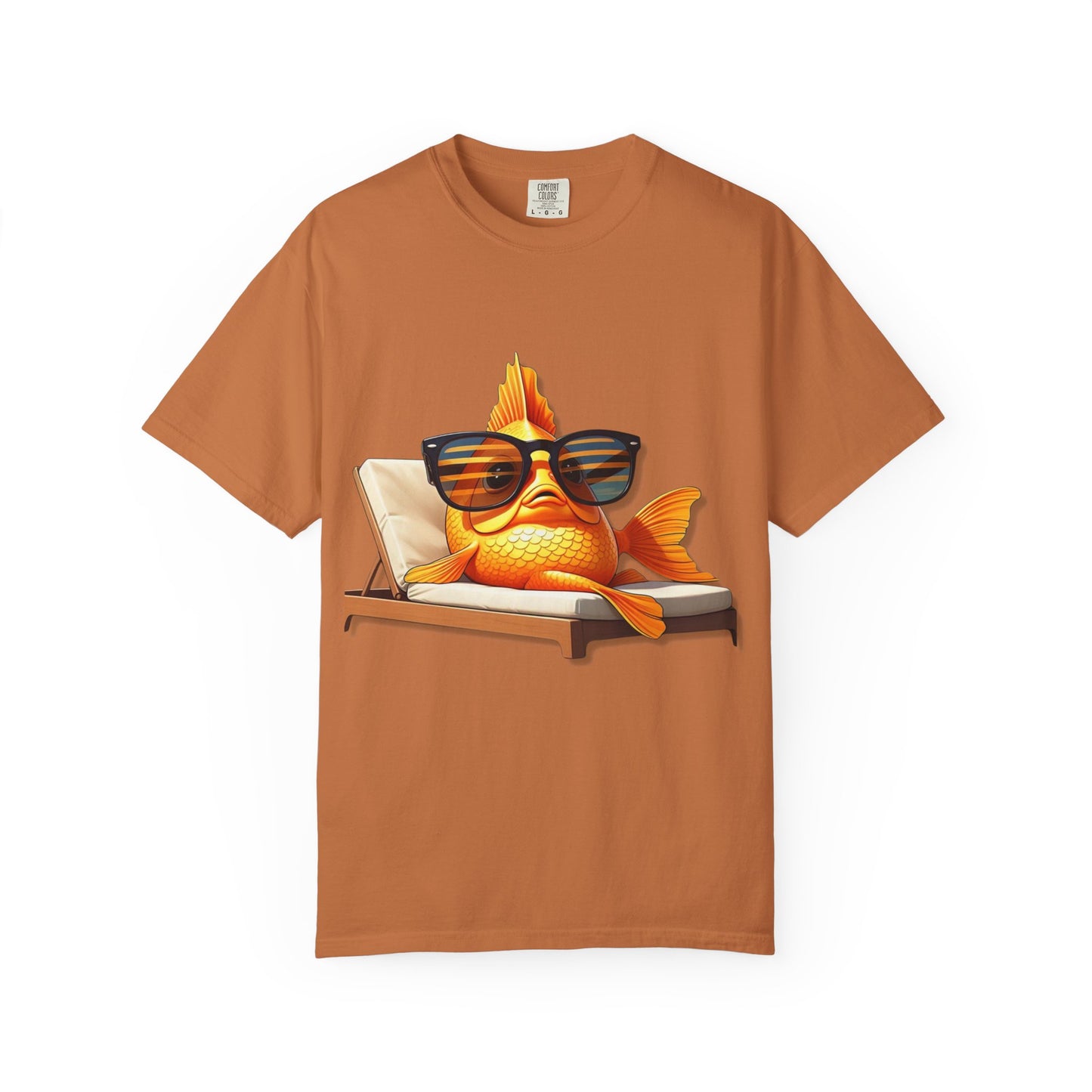 Chillin' Goldfish Unisex Garment-Dyed T-shirt