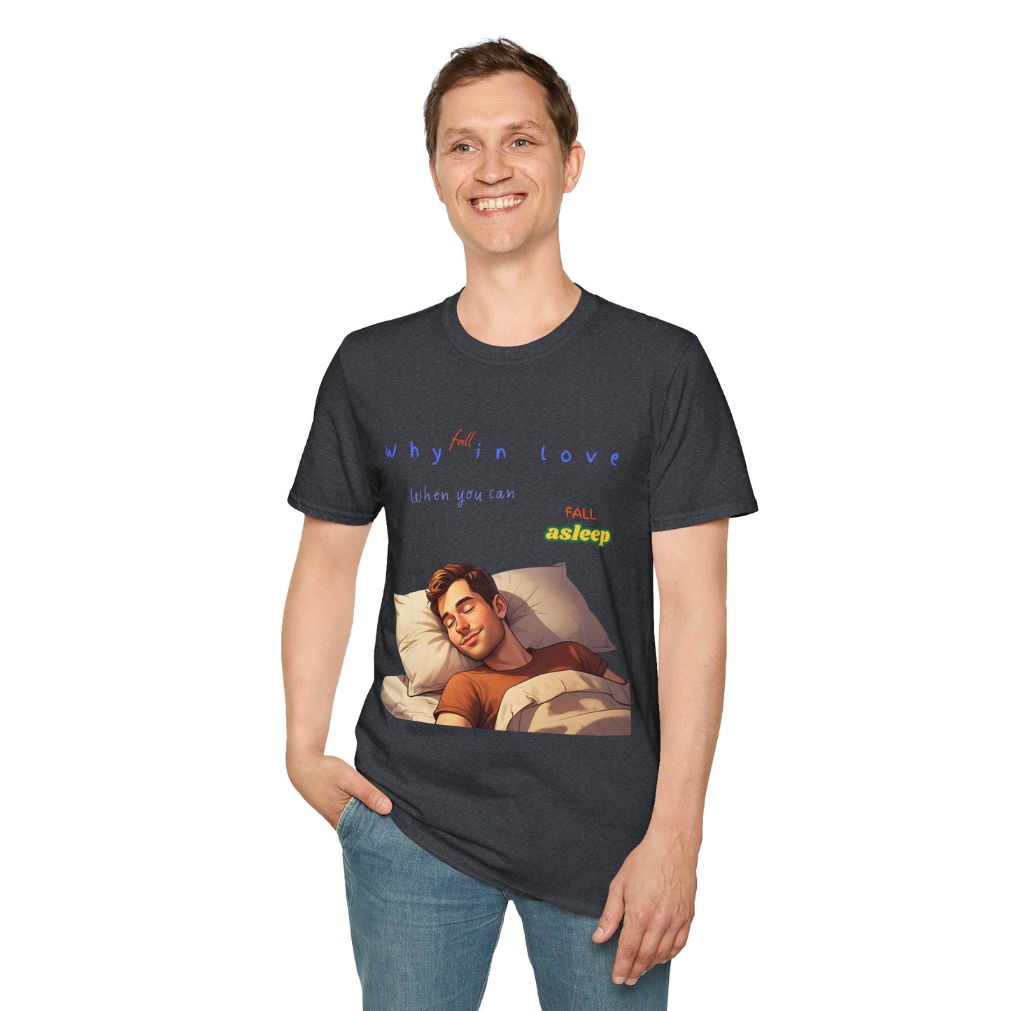 Fall Asleep Softstyle T-Shirt | Cozy Sleep Vibes | Perfect Gift for Sleep Lovers