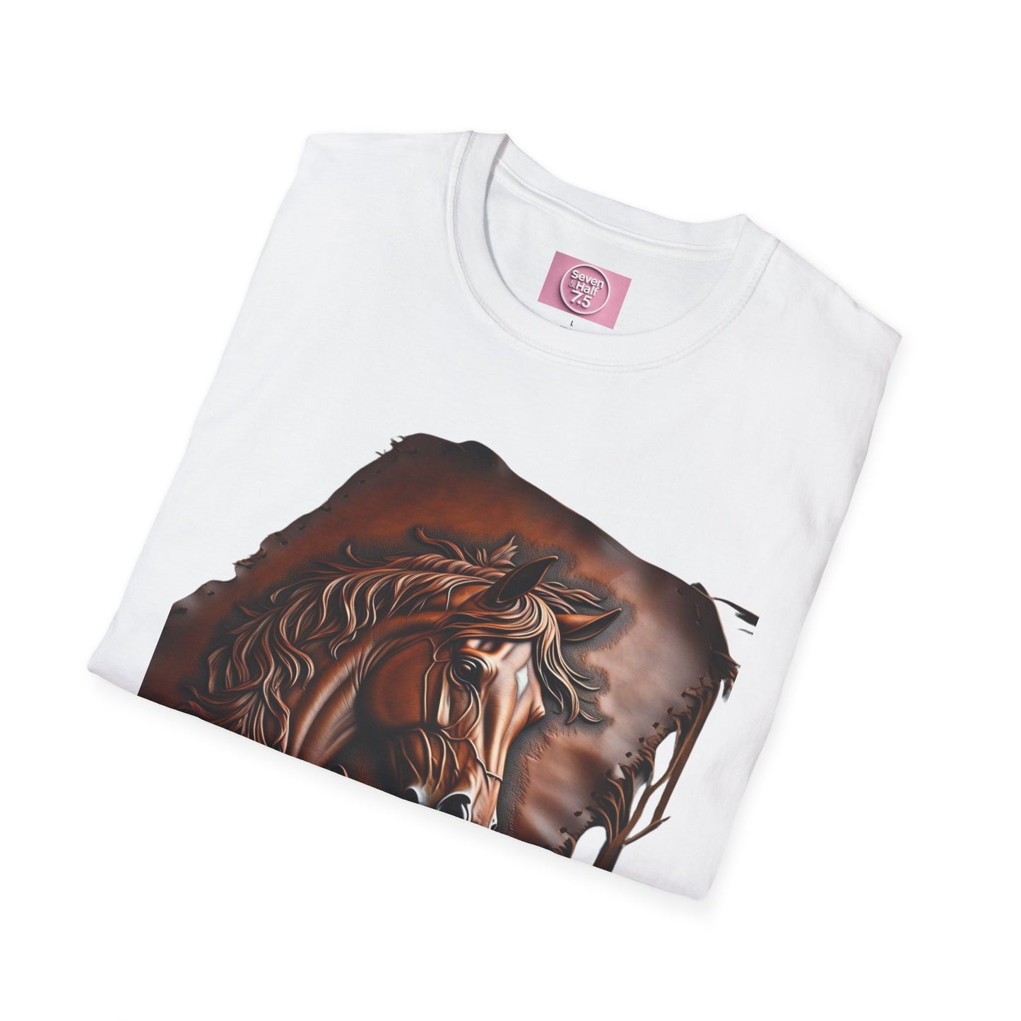 Rustic Horse Artwork Unisex Softstyle T-Shirt