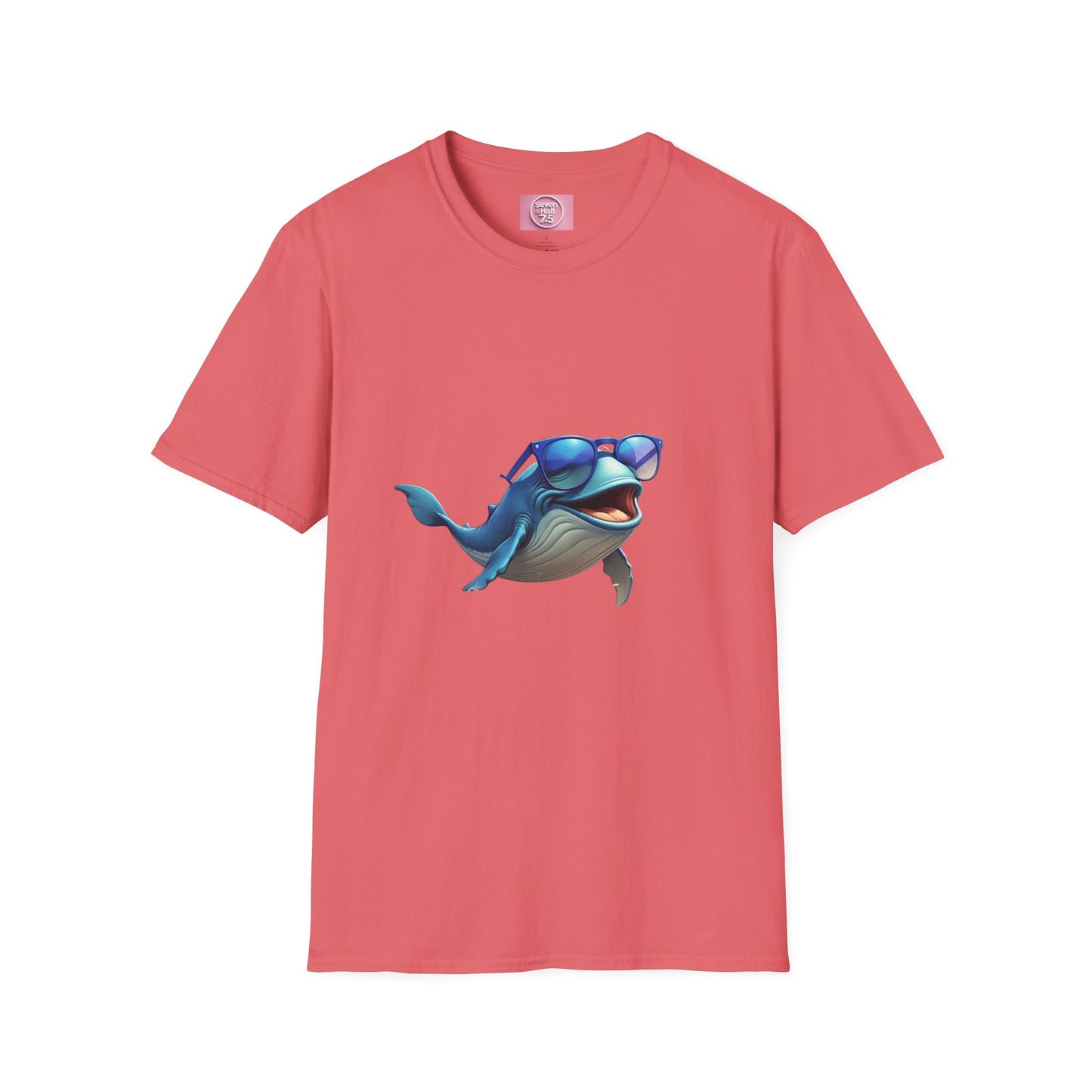 Cool Sunglasses Whale Unisex Softstyle T-Shirt