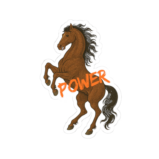 Power Horse Kiss-Cut Stickers - Bold Equestrian Decor for Horse Lovers