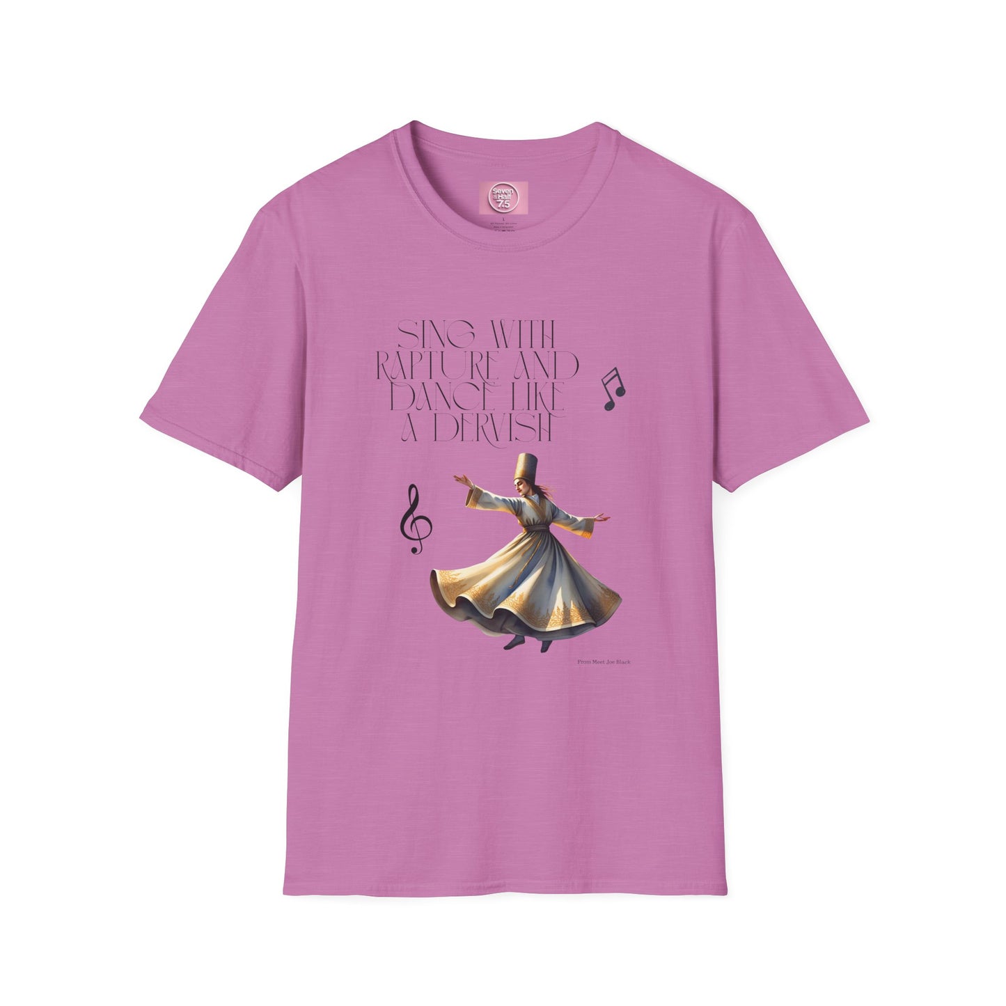 Inspirational Dance Unisex Softstyle T-Shirt - 'Sing with Rapture and Dance Like a Dervish'