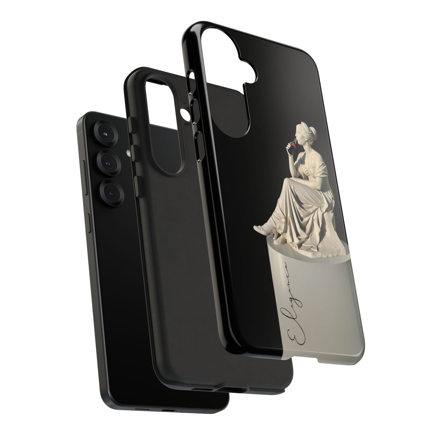 Elegant Phone Case - Stylish Tough Case with Sculpture Design