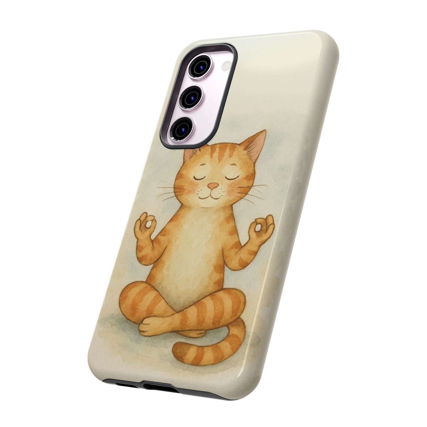 Zen Cat Phone Case - Tough & Stylish - Perfect for Cat Lovers