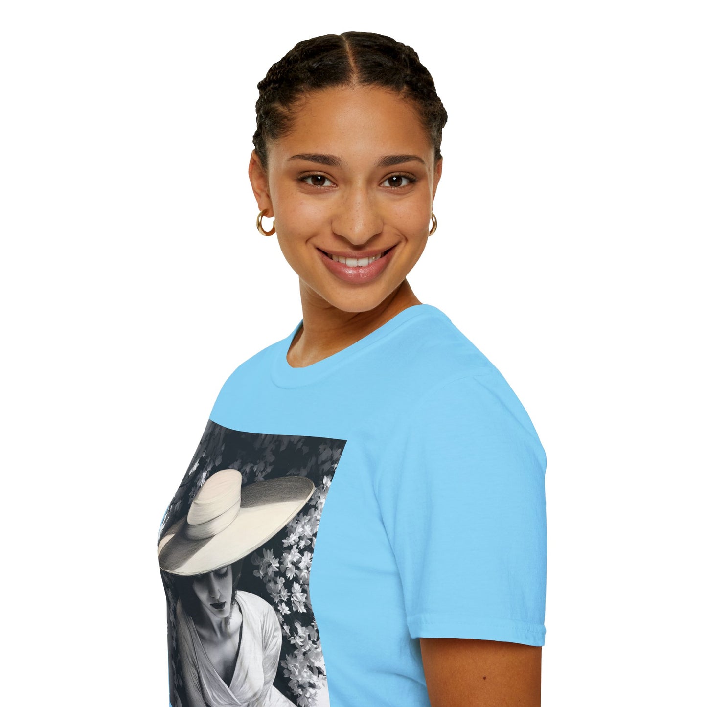 Elegant Charcoal art Softstyle T-Shirt - Perfect for Spring and Summer