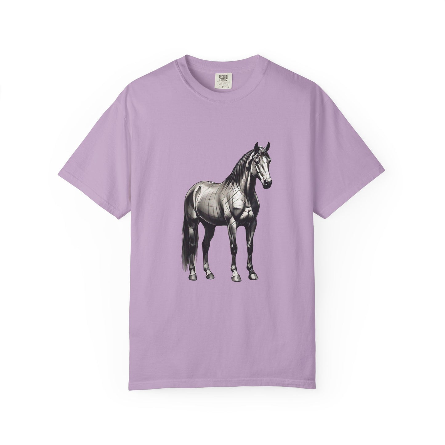 Equestrian Vibe Unisex Garment-Dyed T-Shirt - Horse Design