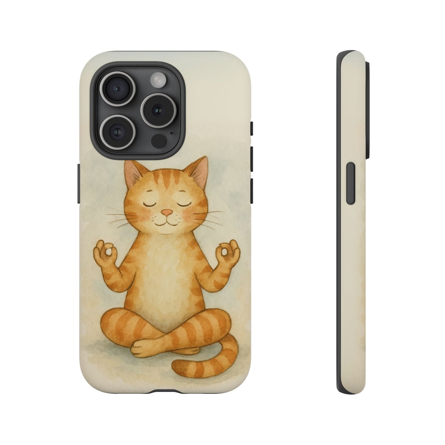 Zen Cat Phone Case - Tough & Stylish - Perfect for Cat Lovers