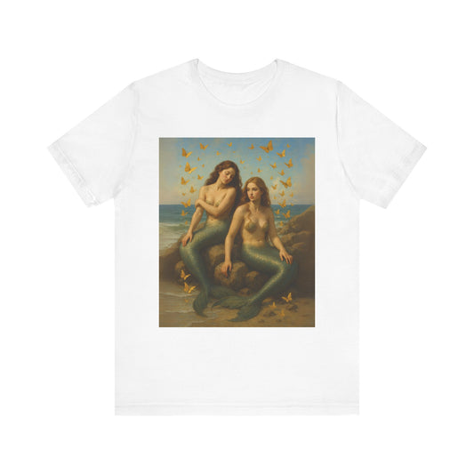 Mermaid Goddess Tee - Artistic Short Sleeve Shirt