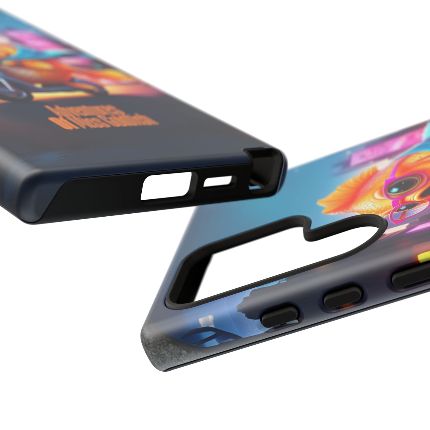 Adventures of Miss Goldfish Phone Case - Fun & Colorful Tough Cover for Fish Lovers