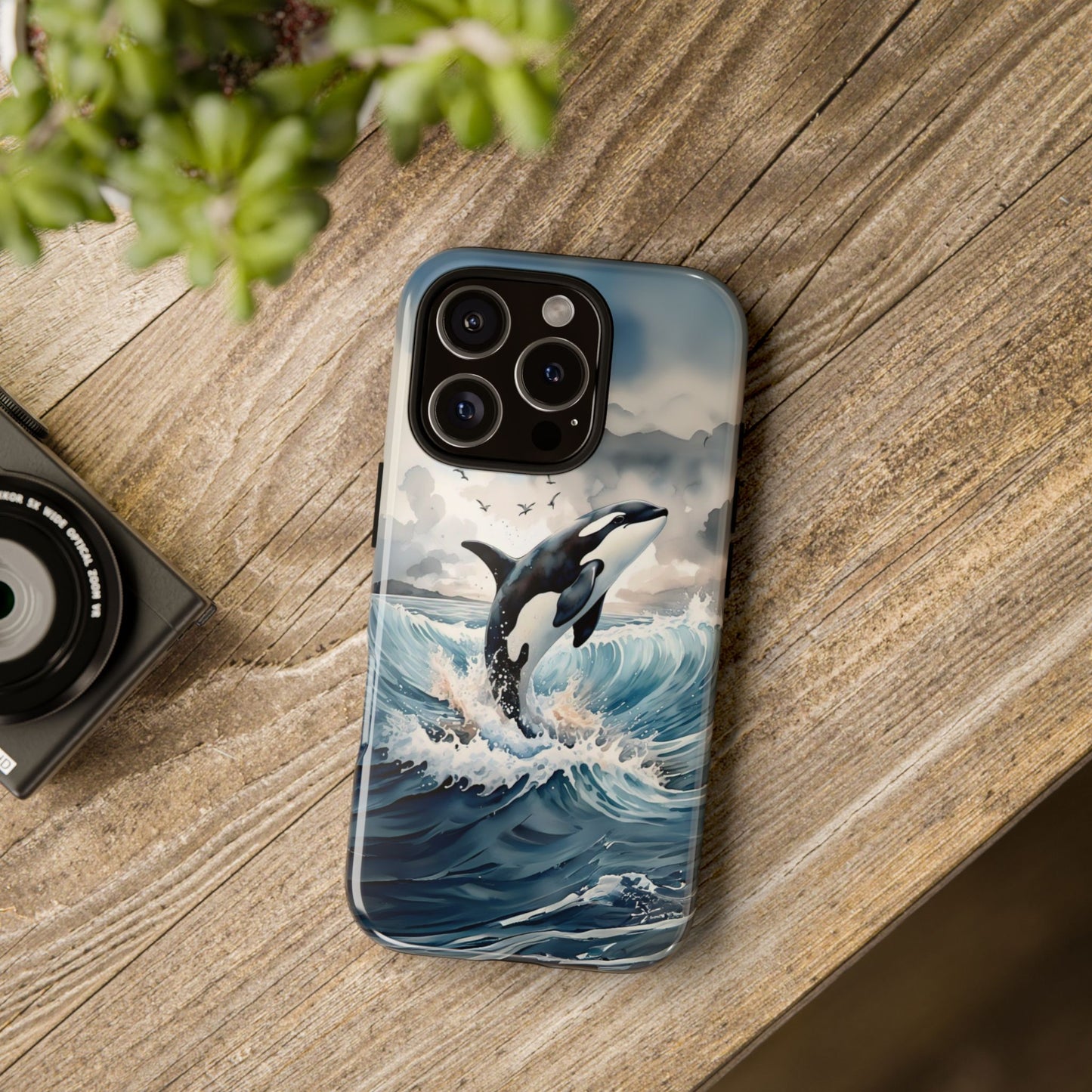 Whale Splash Phone Case - Tough & Stylish Ocean Design
