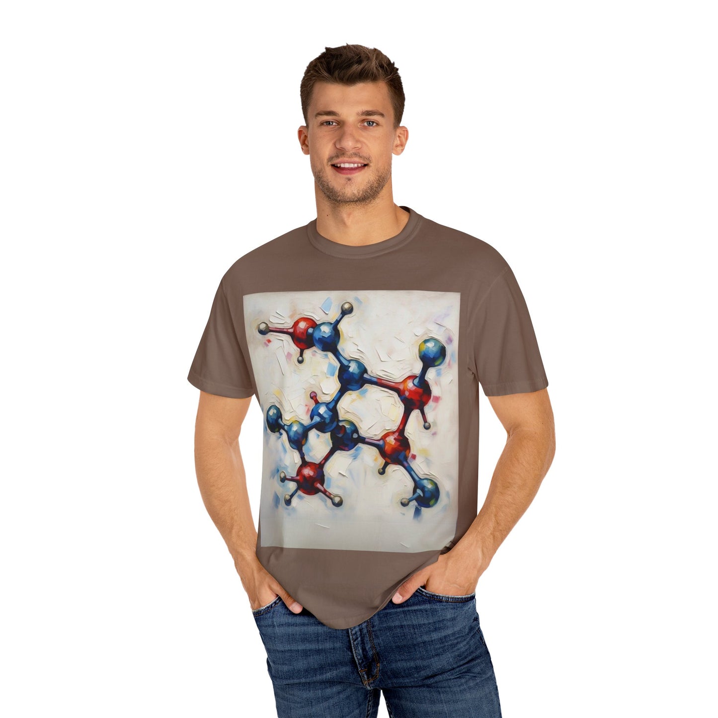 Unisex Artistic Molecule T-Shirt | Science-Inspired Design