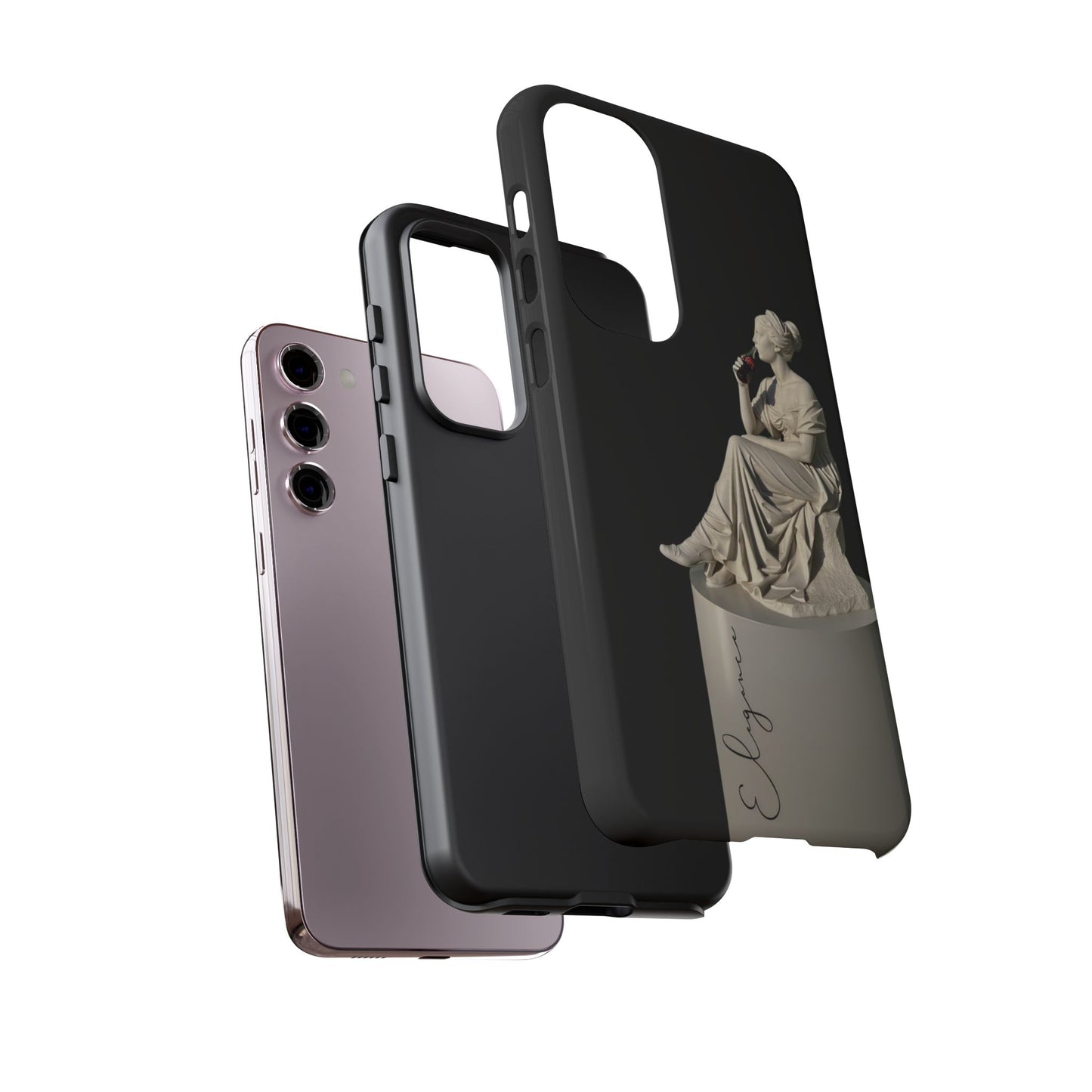 Elegant Phone Case - Stylish Tough Case with Sculpture Design