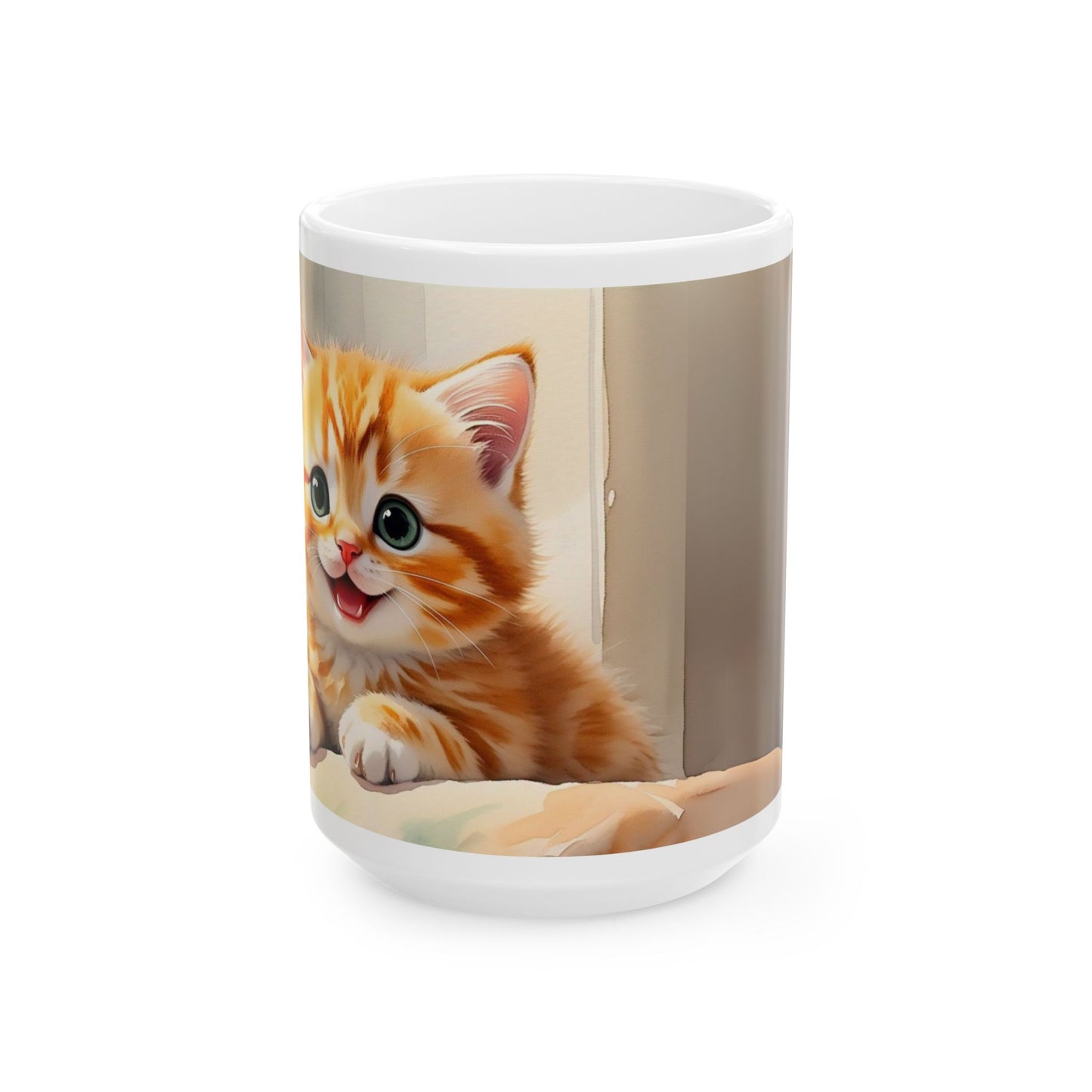 Cute Cat Ceramic Mug - 11oz & 15oz | Perfect Gift for Cat Lovers