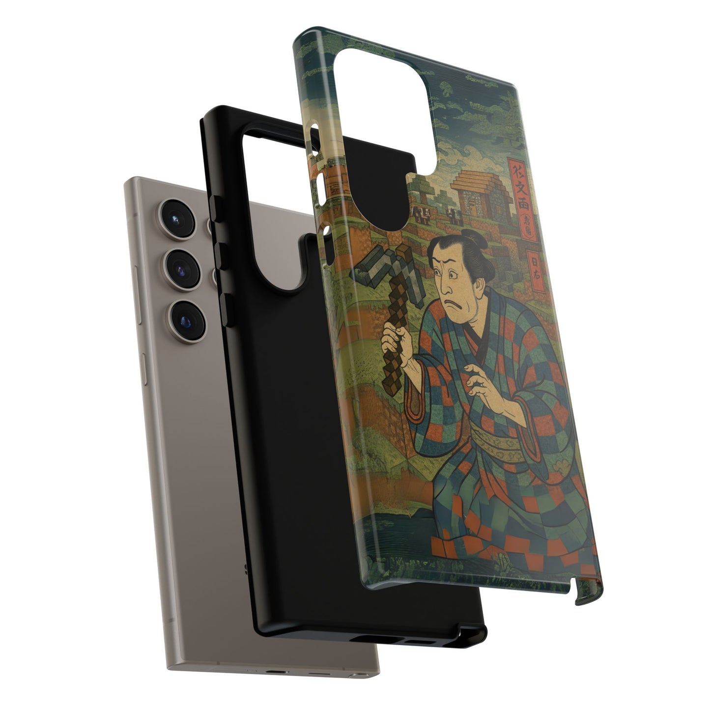 Tough Cases - Japanese Art Phone Case with Warrior Design