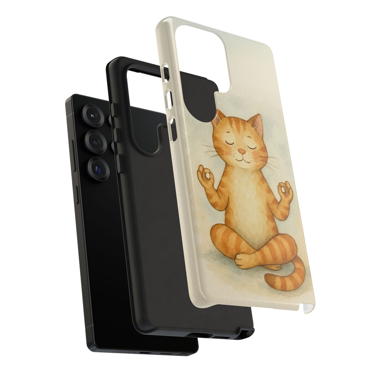 Zen Cat Phone Case - Tough & Stylish - Perfect for Cat Lovers