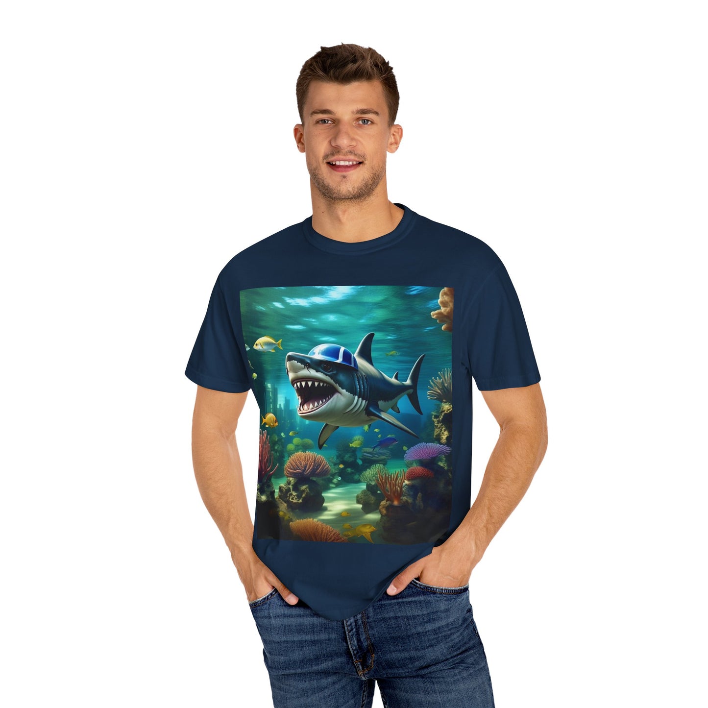 Marine Adventure Unisex T-Shirt - Shark Graphic Design