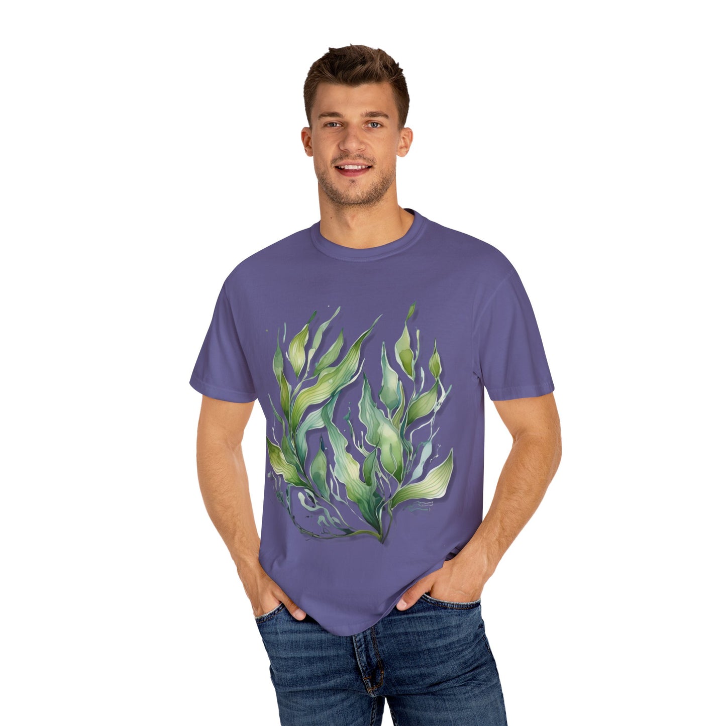 Eco-Friendly Seaweed Design T-Shirt for Nature Lovers