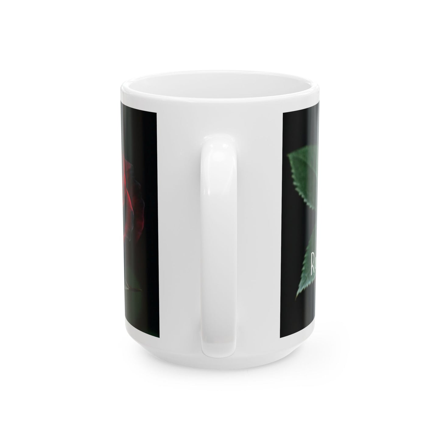 Elegant Rose Ceramic Mug - 11oz & 15oz Options - Perfect Gift for Occasions