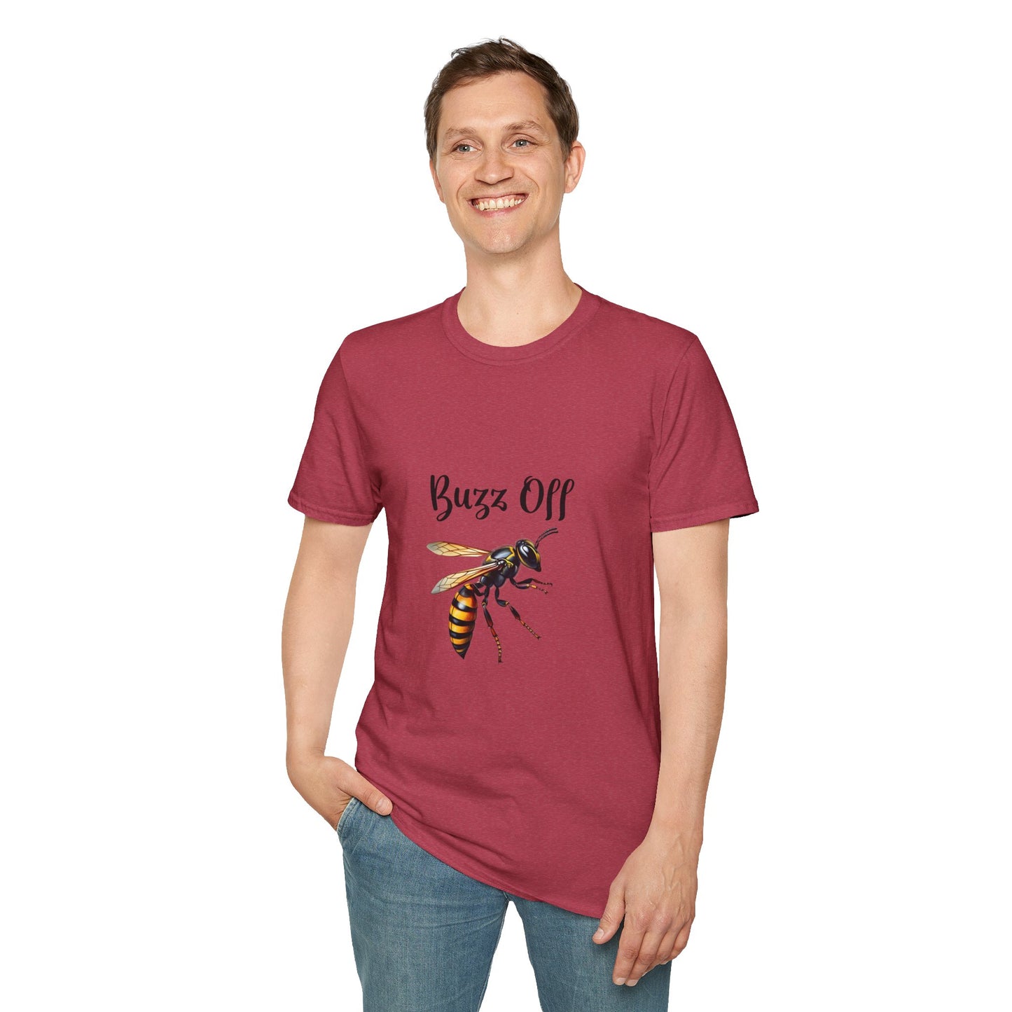 Buzz Off Bee Unisex Softstyle T-Shirt